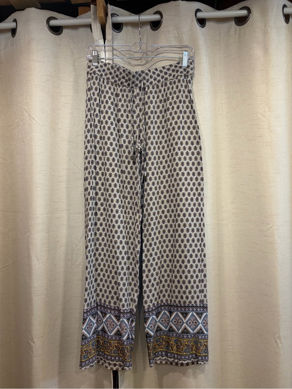 Artisan NY Boho Print Wide-Leg Pants